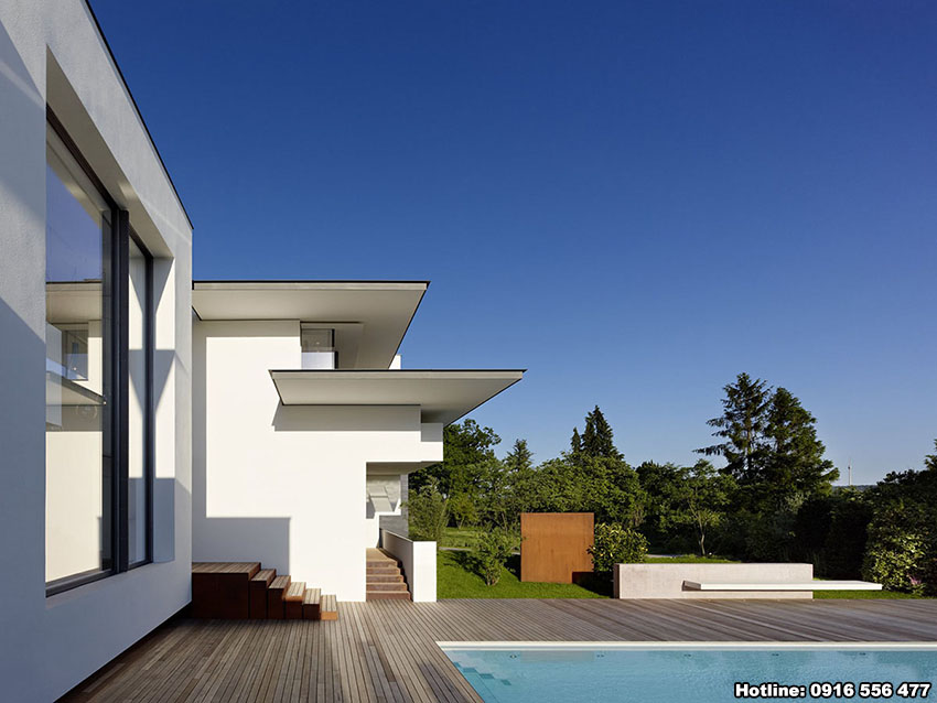  Thiết kế nhà ở hiện đại với không gian xanh mát
